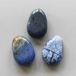 Dumortierite Tumble Pendant With Cross Hole 2.5mm 0.8-1.2 inch (2.2-3cm) A