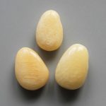 Orange Calcite China Tumble Pendant With Cross Hole 2.5mm 0.8-1.2 inch (2.2-3cm) A/B