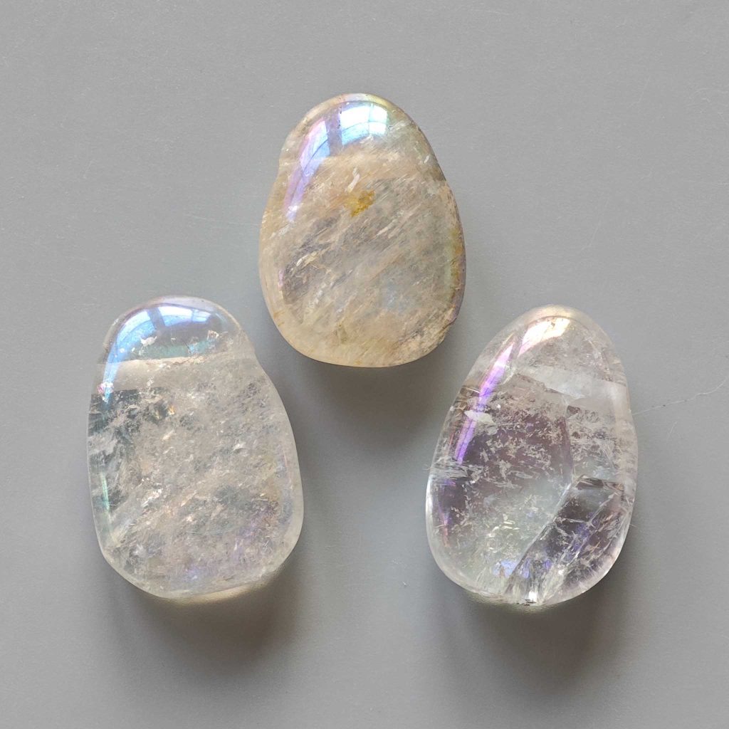 Crystal Laser AB Rainbow Color Tumble Pendant With Cross Hole 2.5mm 0.8-1.2 inch (2.2-3cm) A/B