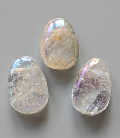 Crystal Laser AB Rainbow Color Tumble Pendant With Cross Hole 2.5mm 0.8-1.2 inch (2.2-3cm) A/B