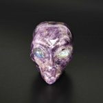 Amethyst Dog Teeth ET Head P #2 w/Labradorite Eyes 2 inch( 5cm) A/B