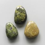 Stitchtite & Serpentine Tumble Pendant With Cross Hole 2.5mm 0.8-1.2 inch (2.2-3cm) A/B