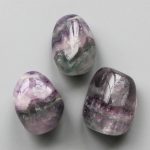 Green Purple Grey With Stripe Fluorite Tumble Stone 1 inch (2-3cm) A