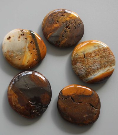 Sunset Jasper Smooth Stone 1.6 inch (0.8-1 x 3.5-4.5cm) A/B