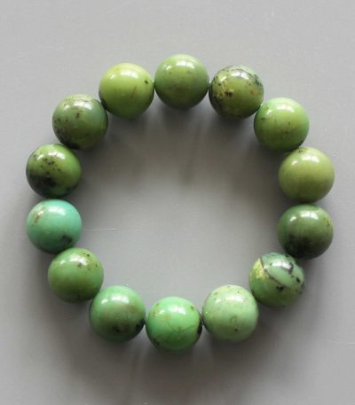 Chrysoprase China Round Bracelet 18cm 14mm A