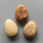 Yellow Jasper China Tumble Pendant With Cross Hole 2.5mm 0.8-1.2 inch (2.2-3cm) A/B