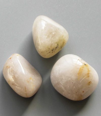 Gold Rutile Quartz Tumble Stone 1 inch (2-3cm) B