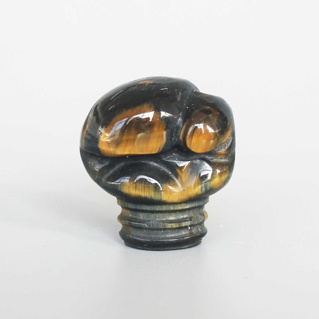 Gold & Blue Tiger Eye Boxing Glove 1.5inch (4cm) A