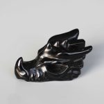Black Obsidian Dragon Head 80mm A