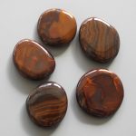 Butterfly Jasper Smooth Stone 1.6 inch (0.8-1 x 3.5-4.5cm) A