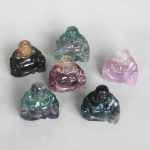 Rainbow Fluorite Buddha P 2 inch（5cm） A/A+