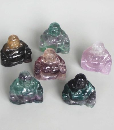 Rainbow Fluorite Buddha P 2 inch（5cm） A/A+