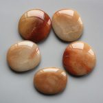 Red Aventurine B Smooth Stone 1.6 inch (0.8-1 x 3.5-4.5cm) A/B
