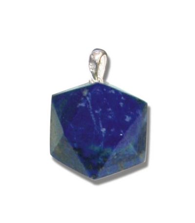 Lapis Lazuli FLD pendant with silver 18mm A/A+
