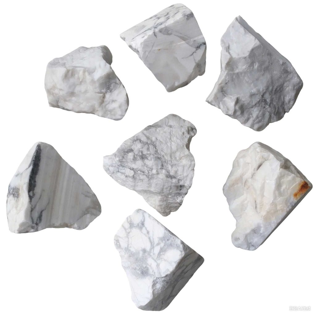 Howlite White Rough 30/50mm A/B