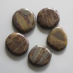Tiger Skin Jasper Ch Smooth Stone 1.6 inch (0.8-1 x 3.5-4.5cm) A