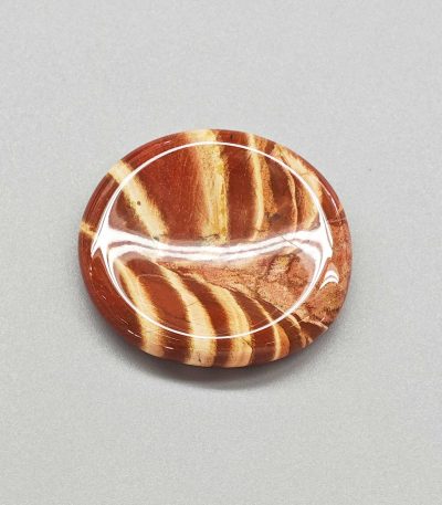 Red Banded Jasper Freeform Thumb Stone 1.4-2 inch (0.9 x 3.5-5cm) A