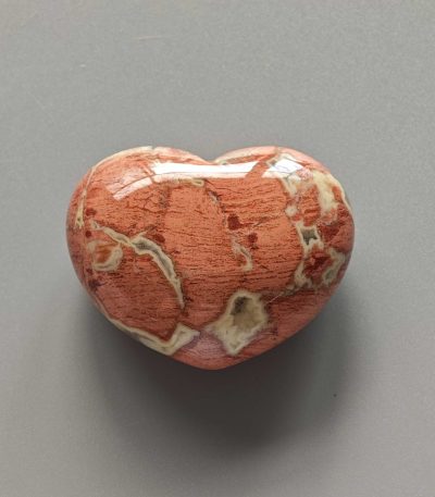 Poppy Jasper Chubby Heart 1.8 inch (2.2 x 3.8 x 4.5cm) A