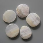 Pink Calcite Smooth Stone 1.6 inch (0.8-1 x 3.5-4.5cm) A/B