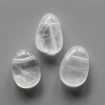 Girasol Milky Quartz Tumble Pendant With Cross Hole 2.5mm 0.8-1.2 inch (2.2-3cm) A/A+