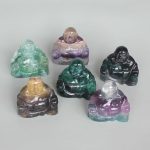 Rainbow Fluorite Buddha P 2.5 inch （6.3cm） A/A+