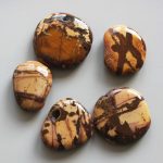 Yellow Nguni Jasper Smooth Stone 1.6 inch (0.8-1 x 3.5-4.5cm) A/B