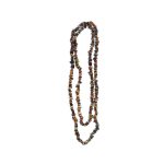 Mookaite Chip & Pearl Necklace 14# 5/8mm,60" A