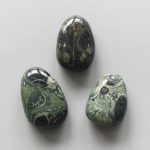 Kambaba Jasper Tumble Pendant With Cross Hole 2.5mm 0.8-1.2 inch (2.2-3cm) A
