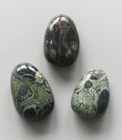 Kambaba Jasper Tumble Pendant With Cross Hole 2.5mm 0.8-1.2 inch (2.2-3cm) A