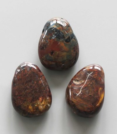 Pietersite Tumble Pendant With Cross Hole 2.5mm 0.8-1.2 inch (2.2-3cm) A