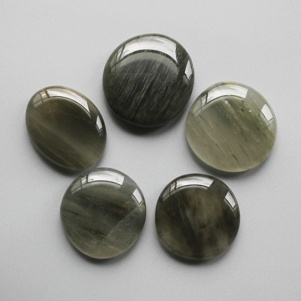 Aragonite Grey Smooth Stone 1.6 inch (0.8-1 x 3.5-4.5cm) A