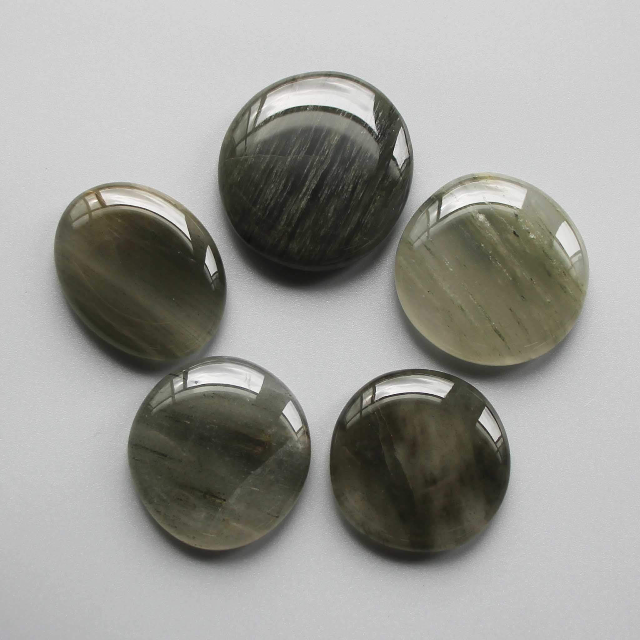 433b3f4f71ac66f724c3ea10671c7018 Aragonite Grey Smooth Stone 1.6 inch (0.8-1 x 3.5-4.5cm) A