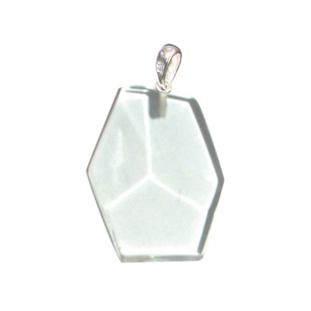 Crystal Flat tumble with silver 25-30mm A+/AA