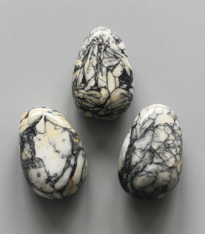 Pinolith Tumble Pendant With Cross Hole 2.5mm 0.8-1.2 inch (2.2-3cm) A/B