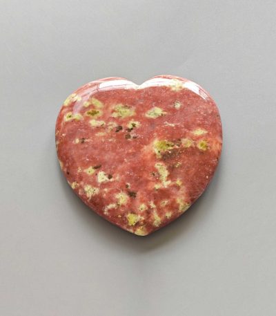 Red Spot Jasper Ch Heart 1.2 inch (1 x 3 x 3cm) A/A+