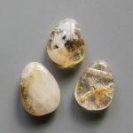 Citrine Tumble Pendant With Cross Hole 2.5mm 0.8-1.2 inch (2.2-3cm) A/B