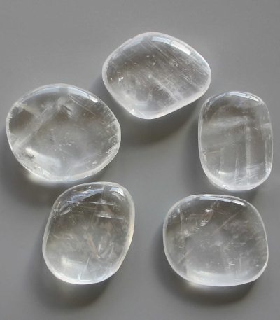 White Calcite Smooth Stone 1.6 inch (0.8-1 x 3.5-4.5cm) A/A+