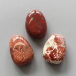 Poppy Jasper Tumble Pendant With Cross Hole 2.5mm 0.8-1.2 inch (2.2-3cm) A