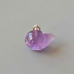 Amethyst Whale P Pendant With Silver 18-22mm A/A+