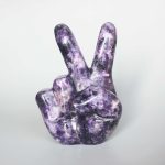 Lepidolite Af Victory Sign 3.2 inch (8cm) A+/AA