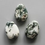 Tree Agate Tumble Pendant With Cross Hole 2.5mm 0.8-1.2 inch (2.2-3cm) A