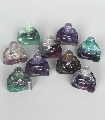 Rainbow Fluorite Buddha P 1.5 inch (3.8cm) A/A+