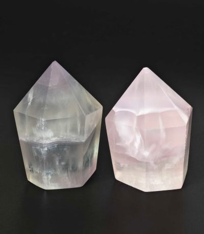 Pink Fluorite Flat Bottom Freeform Point 1.2-1.6 inch（3-4.5cm) A/A+