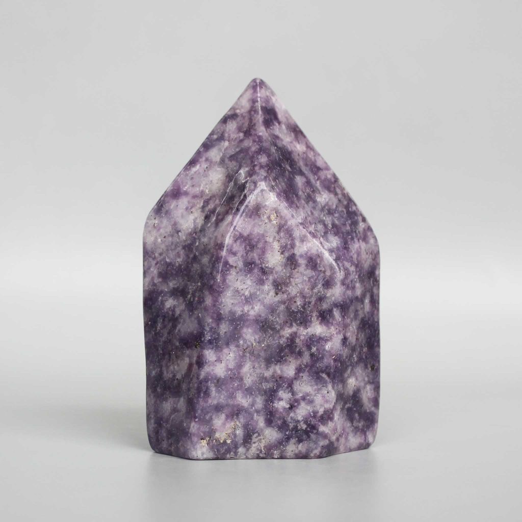 Lepidolite Ch Concave & Caving Sculpture 250-500g/pc A