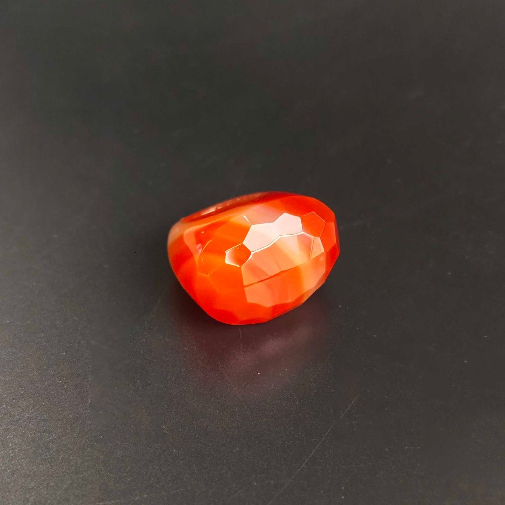 Carnelian Faceted Oval Ring 23x32x33mm A