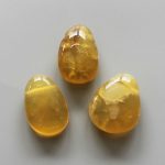 Yellow Opal Tumble Pendant With Cross Hole 2.5mm 0.8-1.2 inch (2.2-3cm) A+/AA