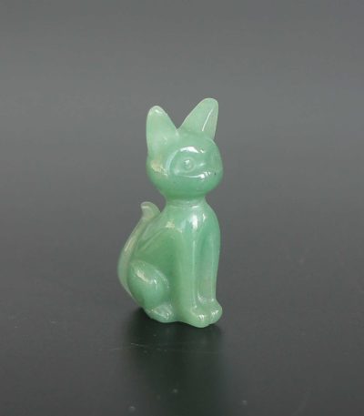 Green Aventurine Thin Cat 1.5inch (4cm) A