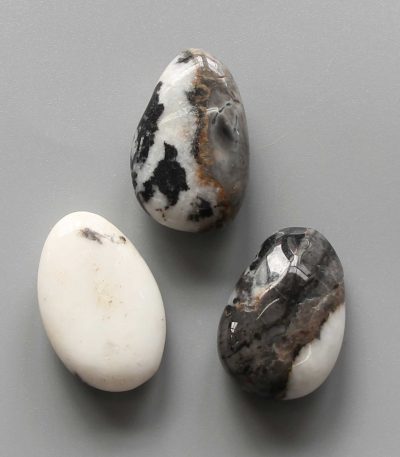 Zebra Jasper Tumble Pendant With Cross Hole 2.5mm 0.8-1.2 inch (2.2-3cm) A/B