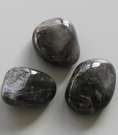 Milky Black White Quartz Tumble Stone 1 inch (2-3cm) B