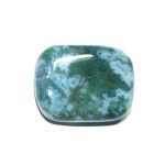 Moss Agate Rectangle Stone 1.6 inch (1x3x4cm) A/A+